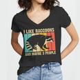 Raccoon For Men Women Raccoon Lover Introvert Women's V-Neck T-Shirt