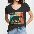 Raccoon For Men Women Raccoon Lover Introvert Women's V-Neck T-Shirt