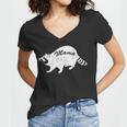 Retro Raccoon Women's V-Neck T-Shirt - Vintage Moon Theme