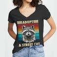 Retro Raccoon Women's V-Neck T-Shirt | Vintage Style for All