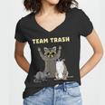 Team Trash Opossum & Raccoon Women's V-Neck T-Shirt | Fun Animal Gang