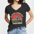 Trash Panda Spirit Animal Women's V-Neck T-Shirt for Raccoon Lovers