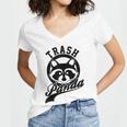 Raccoon Meme V-Neck T-Shirt for Women - Trash Panda Save Theme