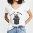 Raccoon Women's V-Neck T-Shirt - Fun Slogan Trash Can Humor