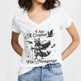 Trendy Raccoon V-Neck T-Shirt for Women - Fun Grey Short Sleeve Tee