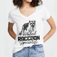 Vintage Raccoon Women's V-Neck T-Shirt - Certified Expert Design