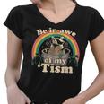 Autism Awareness Women's V-Neck T-Shirt - Raccoon Meme Design