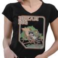 Dream Big Raccoon Women's V-Neck T-Shirt - Quirky Style