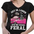 Feral Raccoon Meme Women's V-Neck T-Shirt | Fun Adventure Vibes