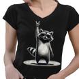 Feral Raccoon Meme Women's V-Neck T-Shirt – Quirky Humor