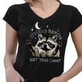 Funny Raccoon V-Neck T-Shirt | Quirky Women's Casual Top