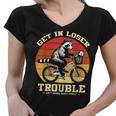 Get In Loser Raccoon Opossum Trash Panda Women's V-Neck T-Shirt