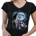 Opossum Raccoon Skunk Moon Meme V-Neck Tee for Animal Lovers