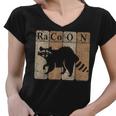 Raccoon Chemistry Lover Women's V-Neck T-Shirt - Fun & Educational
