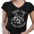 Raccoon Lover V-Neck Shirt for Women - Support Wildlife