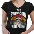 Raccoon Lover Women's V-Neck T-Shirt - Retro Vintage Style