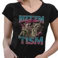 Raccoon Meme Autistic Empowerment Women's V-Neck T-Shirt