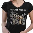 Raccoon & Opossum Drinking Beer Women's V-Neck T-Shirt - Fun Party Theme
