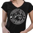 Raccoon Trash Panda Women's V-Neck T-Shirt - Workout Humor