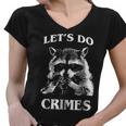 Raccoon V-Neck T-Shirt - Fun Crime Theme for Men & Women