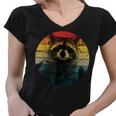 Raccoon V-Neck Women's T-Shirt | Animal Lover's Delight