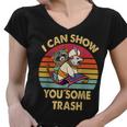Raccoon Vintage V-Neck T-Shirt - Fun Trash for Women Lovers
