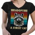 Retro Raccoon Women's V-Neck T-Shirt | Vintage Style for All