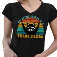 Trash Panda Raccoon Women's V-Neck Tee - Fun Spirit Animal Design