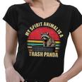 Trash Panda Spirit Animal Women's V-Neck T-Shirt for Raccoon Lovers