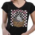 Women's V-Neck T-Shirt - Adopt A Cat Team - Opossum & Racoon Design
