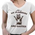 Quirky Raccoon Women's V-Neck T-Shirt - Humor & Style