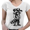 Raccoon Cowboy and Cowgirl Western V-Neck Country T-Shirt for Men & Women