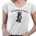 Raccoon Cowboy Women's V-Neck T-Shirt - Playful Humor - Wild West Fun
