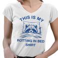 Raccoon Sarcasm Women's V-Neck T-Shirt | Cozy Sleep Vibes
