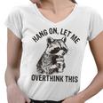 Raccoon Sarcastic Women's V-Neck T-Shirt - Humorous Print