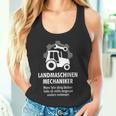 Agricultural Machinery Mechanic Tractor Farmer Tank Top