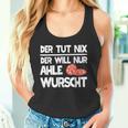 Ahle Sausage Sayings North Hessen Dialect Awl Sausage Tank Top