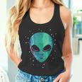 Alien Head Starry Night Sky Fun Tank Top