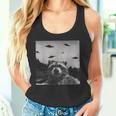 Alien UFO Raccoon Tank Top