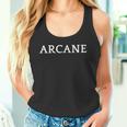 Arcane English Word Apparel Tank Top