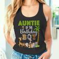 Auntie Of The Birthday Boy Wild Zoo Theme Safari Party Tank Top
