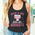 Axolotl Lover Sleep A Lotl Like Sleeping Axolotl Camiseta sin mangas