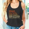 Birthday intage 1961 Man Myth Legend Tank Top