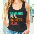 Builder Dad Husband Father's Day House Building Builder Tank Top