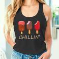 Chillin' Ice Cream Popsicles Novelty Graphic Summer Tank Top