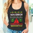 Christmas Slogan 404 Error Sweater Not Found Ugly Christmas Tank Top