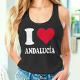 Corazón Rojo Me Encanta Andalucía Camiseta sin mangas