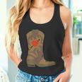 Cowboy Boots With Heart Tank Top