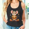 Cute Mouse With Autumn Graphic Tank Top