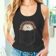 Casual Cute Spiky Hedgehog In Your Pocket Tank Top